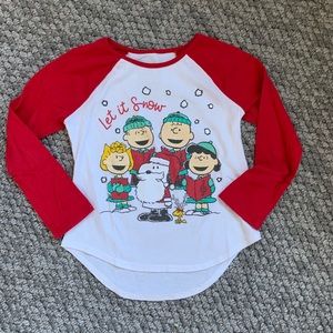 Girls Charlie Brown Christmas shirt